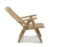 Cheltenham Outdoor Reclining Chair with Footstool, Teak