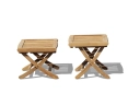 Cheltenham Outdoor Reclining Chair with Footstool, Teak