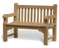Balmoral 4ft Solid Teak Park Bench – 1.2m