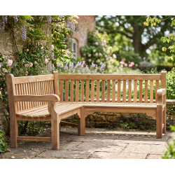 Teak Balmoral 1.8m Corner Bench