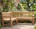 Teak Balmoral 1.8m Corner Bench