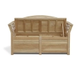 Front shot with lid open of Salisbury storage bench