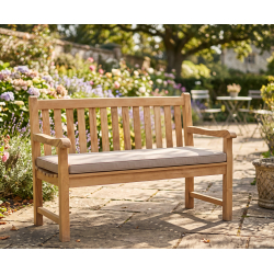 Windsor 2 Seater Teak Garden Bench, 4ft Park Bench – 1.2m