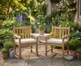 Windsor Teak Companion Seat, Jack and Jill Bench
