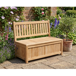 Windsor Teak Storage Bench - 1.2m