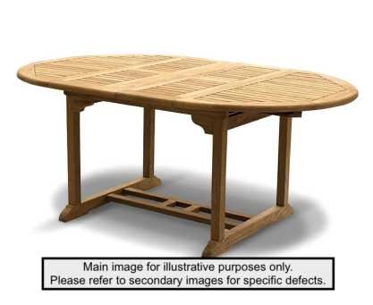 Brompton Oval 1.2 - 1.8m Extending Garden Table - Used: Good