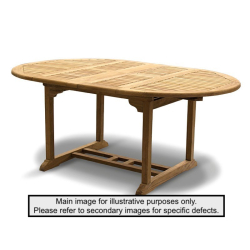 Brompton Oval 1.2 - 1.8m Extending Garden Table - Used: Good