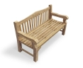 Above view of Buckingham 3 Seater Teak Bench - 1.5m