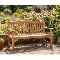 Teak Rose Garden Bench - 1.5m
