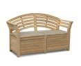 Salisbury Teak Storage Bench with arms – 1.65m