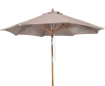3m Octagonal Tilting Taupe Parasol - Used: Good