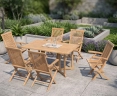 Shelley 6 Seater Gateleg Table and Folding Chairs