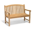 Clivedon 2 Seater Garden Bench, Teak – 1.2m