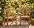 Clivedon Teak Companion Seat, Jack and Jill Seat