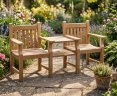 Taverners Vista Garden Love Seat, Jack and Jill Seat
