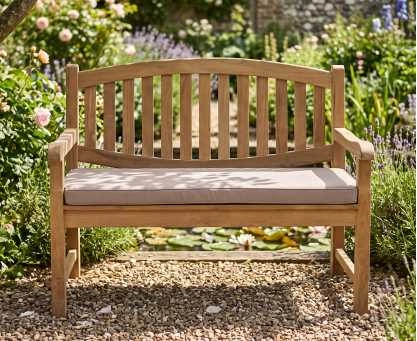 Ascot 2 Seater Teak Garden Bench – 1.2m