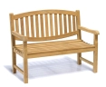Ascot 2 Seater Teak Garden Bench – 1.2m