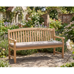 Clivedon 4 Seater Garden Bench, Teak – 1.8m/6ft