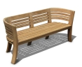 Above view of Kensington Teak 4 Seater Deco Garden Bench