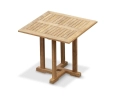 Above view of Canfield Small Teak Square Garden Table – 0.8m