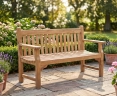 Taverners Teak Hardwood 5ft Garden Bench – 1.5m