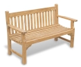 Taverners Teak Hardwood 5ft Garden Bench – 1.5m