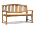 Ascot 3 Seater Teak Garden Bench – 1.5m