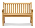 York Teak Garden Bench, Flat Pack - 1.2m