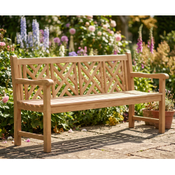 Princeton Chippendale Decorative Garden Bench – 1.8m