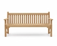 Taverners Teak Traditional 6ft Garden Bench – 1.8m