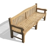 Buckingham Large Teak Garden Bench – 2.4m
