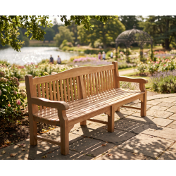 Buckingham Large Teak Garden Bench – 2.4m