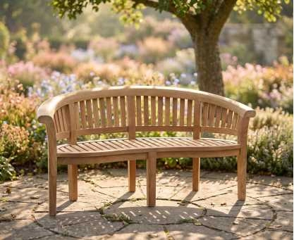 Deluxe Teak Banana Bench