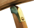 Halo Teak Steamer Chair with wheels and cushion