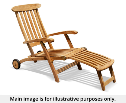 Steamer Chair with wheels - Used: Good