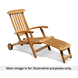 Steamer Chair with wheels - Used: Good