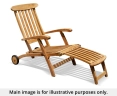 Steamer Chair with wheels - Used: Good