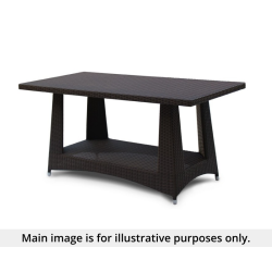 Riviera Rattan 1.6m Rectangular Dining Table - Used: Good
