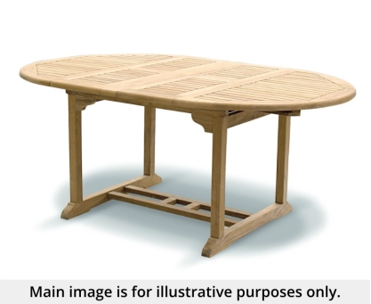 Brompton Oval 1.2 - 1.8m Extending Garden Table - Used: Good