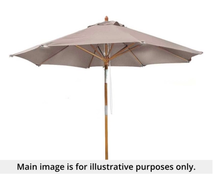 3m Octagonal Tilting Taupe Parasol - Used: Good