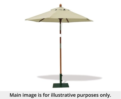 Natural 2m Hexagonal Parasol - Used: Good