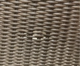 Riviera Round 1.5m Java Brown Weave Table - New: End of Line
