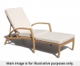 Monaco Rattan Garden Sun Lounger with Natural Cushion - Used: Good