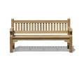 Front View of Braemar 4 Seater Teak Garden Bench – 1.8m