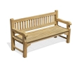 Above View of Braemar 4 Seater Teak Garden Bench – 1.8m