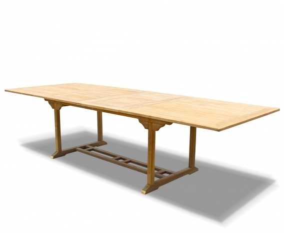 Dorchester Extending Outdoor Dining Table, Double-Leaf – 2 - 3m