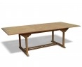 Dorchester Teak Extendable Outdoor Table, Double-Leaf – 1.8-2.4m