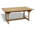 Teak Double Extending Dining Table