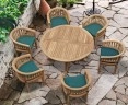 Canfield Teak Contemporary Dining Set