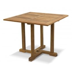 Canfield Teak Small Square Wooden Table – 0.9m